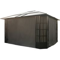 Sojag Rideaux avec clips pour pavillon Savino 1214 Gris foncé