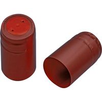 Capsule Termoretraibili Rosse Satinate Ø 31X H 55 mm Confezione da 100 pz