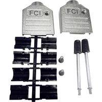 FCI D-SUB 8655MH0901BKLF Guscio SUB-D Numero Poli (num): 9 Colata di zinco 180 ° Argento 1 pz.