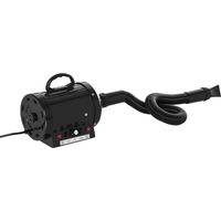 PawHut Secador de Pelo para Perros 2800W Secador para Mascotas con Temperatura y Velocidad del Viento Ajustable 3 Boquillas Tubo Flexible 2,1 m y Asa Portátil 40x16x20 cm Negro