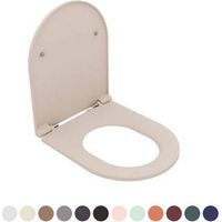 Sedile WC in termoindurente, per vaso serie Infinity sospeso. Con sgancio rapido e chiusura rallentata (velocità regolabile). Collezione esclusiva disponibile in 13 finiture.(DianFlex) Misura: