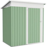 YODOLLA 3x5FT Garden Metal Storage Shed with Lockable Door Utility Room Tool Shed For Garden,Green