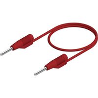 SKS Hirschmann MVL 2/100 rt Cordon de mesure mâle 2 mm mâle 2 mm 1.00 m rouge 1 pc(s) X40986