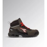Utility Diadora Schuh Shark Stab Imp Leat Mid S3 Src Esd Schwarz Rot Fluo 40