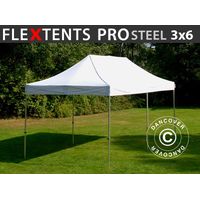 Tente pliante FleXtents PRO Steel 3x6m Blanc