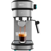 Cecotec Cafetera Express Cafelizzia 890 Gray. Espressos y Cappuccino, 1350 W, Sistema Thermoblock, 20 Bares