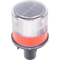 Phare LED Solaire d'Alerte Routière, Étanche et Portable pour Travaux, Barrières et Abris de Sécurité