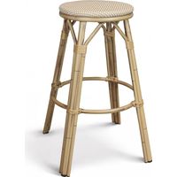 Tabouret de bar effet rotin naturel, AMALFI