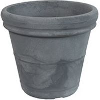 VASO TERRANO LISCIO 40CM GRIGIO ANTICO PLASTECNIC