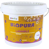 Superpittura lavabile traspirante interni alta copertura linea biopura cromika formato 10 lt - confezione 1