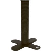 Active Cats Kratzstamm X-Tree, Schwarz - 80 cm Säule mit stabilem Sockel