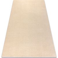 Tappeto in lana TEXTURA 488.13.LA100 OSTA - Linee, geometrica strutturale crema beige 120x170 cm