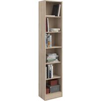 Bibliothèque Hobby 41 cm de longueur-5 étagères-chêne