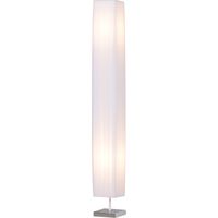 Lampada da Terra Lampada Piantana da Terra Design Moderna Salotto Tessuto 14×14×120cm Bianco