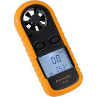 Numérique Anémomètre LCD Vitesse du Vent Compteur Téléphone Mobile Airflow Vitesse Mesure Thermomètre Dispositif pour Surf/Cerf-Volant/Vol/Voile/Surf/Pêche