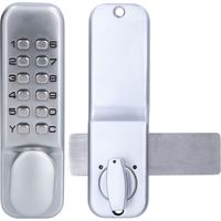 Serrure à combinaison mécanique antivol pour portail bidirectionnel, porte vitrée, porte en bois, usage bureautique