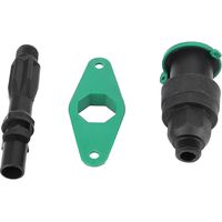 Hose Quick Connector, Quick Connector Valve, Convenient 3pcs/set, Simple And Exquisite, Used For Public Green Space Gardening, 6 Point Inner And Outer
