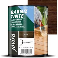 JOVIRA PINTURAS Vernice colorata a base d'acqua, finitura lucida. Speciale per la colorazione e la verniciatura del legno. (750 Millilitri, Noce). E-06