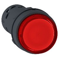 Harmony bouton poussoir lumineux - Ø22 - LED rouge - à impulsion - 1O - 230v - XB7NW34M2
