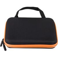 BUNTHAUS Box für ätherische Öle, 63 Fächer, tragbare Organizer-Box für ätherische Öle mit Schaumstoffeinsatz und Tragegriff – 21,6 x 17,3 x 4,8 cm (Orange)