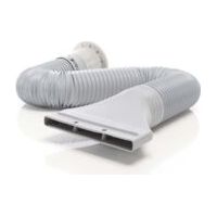 Wiltec – Exhaust hose 0.7–1.7 m – Ø 116 mm – For air extraction systems and air conditioners – Rapid removal of pollutants