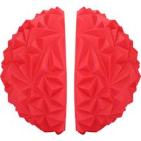 Lot de 2 demi-ballons de yoga pour enfants, appareil de fitness physique, ballons d'équilibre, jouet d'entraînement (rouge)