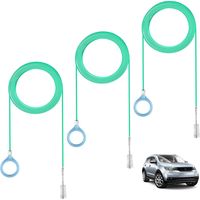 Kit de nettoyage de drain de toit ouvrant automobile en 3 pièces, brosse tubulaire flexible de 120 pouces pour les trous de drainage des essuie-glaces, outil de nettoyage de tuyau à longue portée, tai
