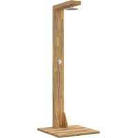 Vidaxl – Douche extérieure en bois d'acacia massif et acier inoxydable 210,5 cm – Tuyau réglable – Tête rotative – Construction robuste