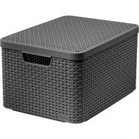 Curver Style L Korb de Aufbewahrung Rattan Grau