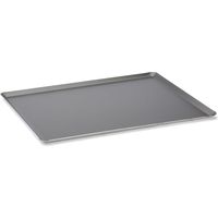 De Buyer Teglia Antiaderente con Bordi Svasati in Alluminio, Lunghezza cm 60, 8161.60, Grigio Scuro, 60 cm x 40 cm