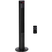Ventilador de torre silencioso con mando a distancia – 117 cm – Oscilación de 70° – 4 modos, 3 velocidades – Temporizador de 12 horas – Pantalla LED – Negro