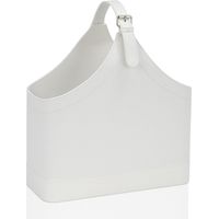 Porte Revues Similicuir Blanc