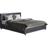 Doppelbett mit Bettkasten "Carla" - 160 x 200 cm - Schwarz