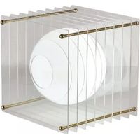 Lampada Da Tavolo Lume Attacco G9 Ip20 In Resina Oro Bianco Design Moderno Minimalista D07