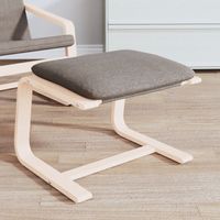 vidaXL Footstool Taupe 51x41x40 cm Fabric