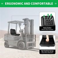 Siège de tracteur universel pour tracteur de tracteur, siège pour tondeuse autoportée, tracteur de pelouse, mini pelleteuse, siège d'empileur, siège noir