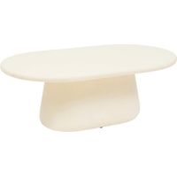 Table Basse Ovale "Dumka" 110cm Ivoire