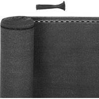 WOLTU Zaunblende Tennisblende aus HDPE 180 g/m² anthrazit 1,2 x 15 m