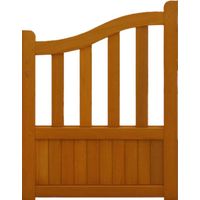 Cancello in legno con aggiunta L1m x H1,10/1,30 m Gd Menuserie