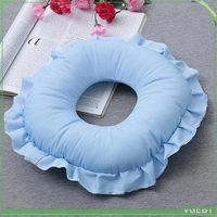 Oreiller de repos - FAFEICY - Rest Pillow - Polyester & coton perlé - Conception évidée respirante - Léger portable - Bleu