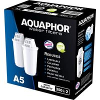 AQUAPHOR Cartucce filtro A5 2 pacchi I Filtra calcare e cloro, metalli pesanti e altre sostanze I 350l acqua purificata I Con la tecnologia AQUALEN I Per bevande e cibo migliori