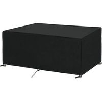 Funda para muebles de jardín 180x100x75cm protección Bach mesa de jardín muebles de exterior impermeable y resistente al viento resistente a los rayos UV y al frío