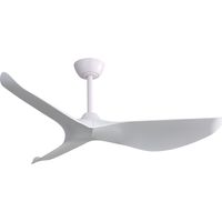 Yoleo – Ventilateur de plafond 132 cm – Moteur DC silencieux – 3 pales en ABS – Télécommande 6 vitesses – Pour pièces jusqu'à 25 m²