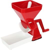 Passapomodoro manuale in polipropilene con rullo in nylon e ventosa in gomma