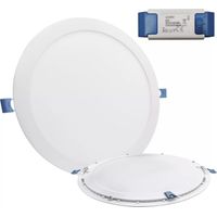 Faretto LED Ultra-Slim 3in1 CCT Incasso 3-24 W rotondo/quadrato 24 watt-regolabile CERCHIO