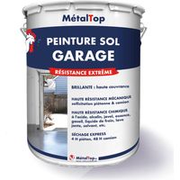 Peinture Sol Garage - Noir signalisation - RAL 9017 - 15 L - Métaltop