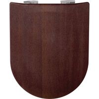 Abattant WC Wood Slim Wenge Mat, descente assistée et déclipsable - Olfa