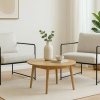 Ensemble de 2 Appare, Fauteuil recouvert de tissu bouclé, Chaise rembourrée, Assise avec accoudoirs en métal, 61x67h75 cm, Gris