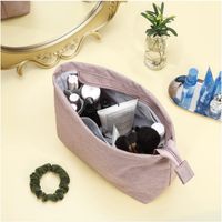 Grande trousse de toilette voyage étanche, pochette cosmétique portable unisexe finition lisse