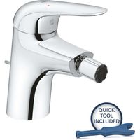GROHE 32288001 Wave Miscelatore monocomando per bidet con scarico a saltarello tecnologia SilkMove e EcoJoy colore Cromo